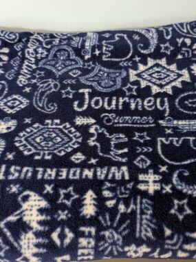 NWT Hand Crafted Double Sided Fleece Blanket